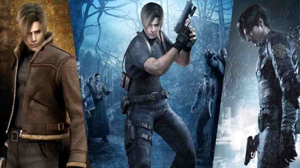 RE 4 Original and RE 2 Remake's Leon Scott Kennedy.