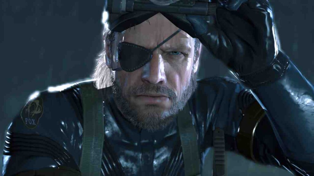 Big Boss infiltrating military base at night in Metal Gear Solid V Ground Zeroes