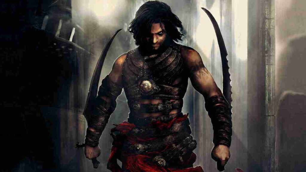 The Prince battling enemies with dual swords in Prince of Persia Warrior Within on low spec PC