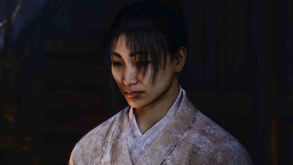 Rin romance cutscene with Yasuke in Assassin’s Creed Shadows