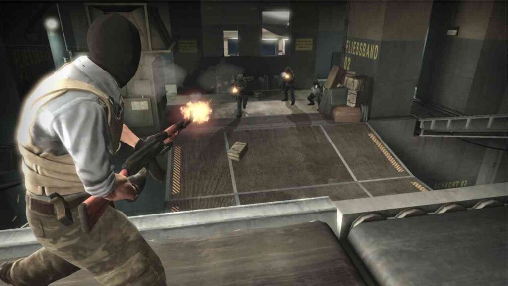 Counter Strike Go Gameplay where player is playing as a terrorist