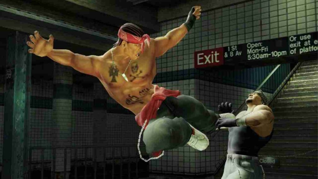 Def Jam Fight for NY street combat scene