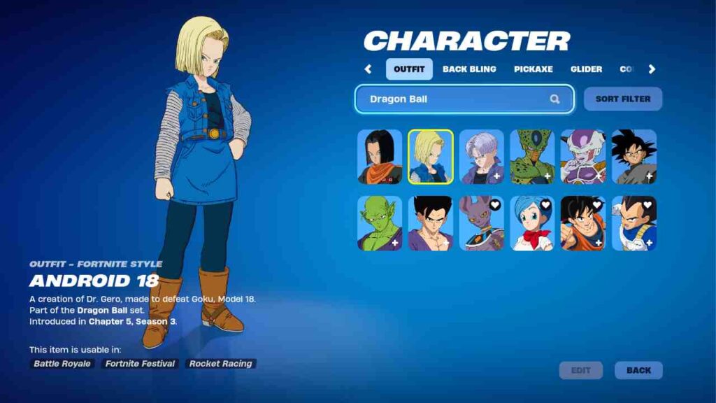 Dragon Ball Z Character in Fortnite One of the best Fortnite Collabs