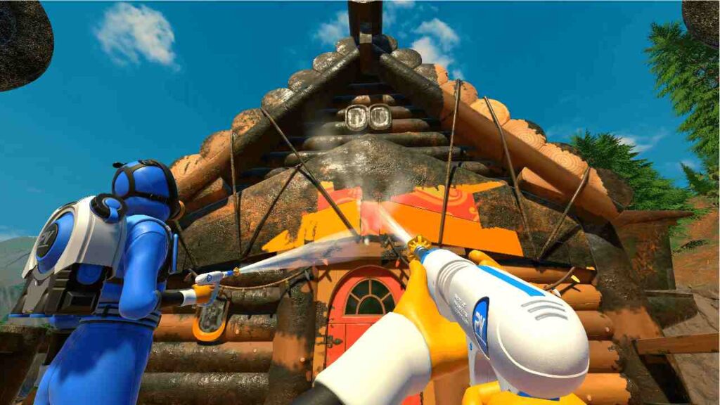 PowerWash Simulator gameplay screenshot is one of the best and most realistic simulation games.