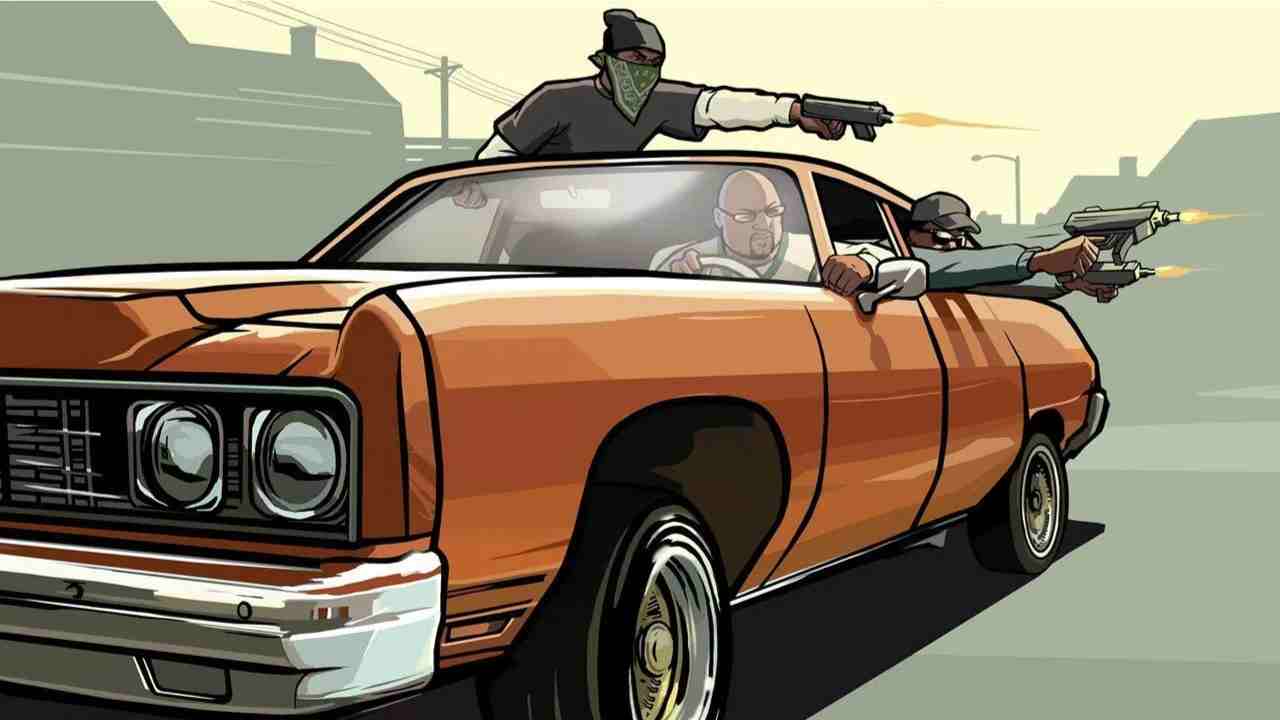 GTA San Andreas Poster of Gang Fight
